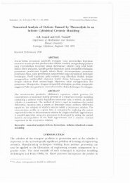 Numerical Analysis of Defects Caused by Thermolysis in an Infinite ...