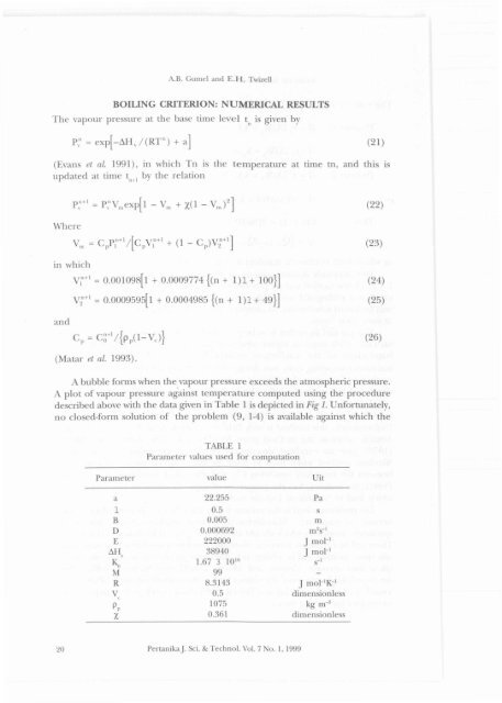 Numerical Analysis of Defects Caused by Thermolysis in an Infinite ...
