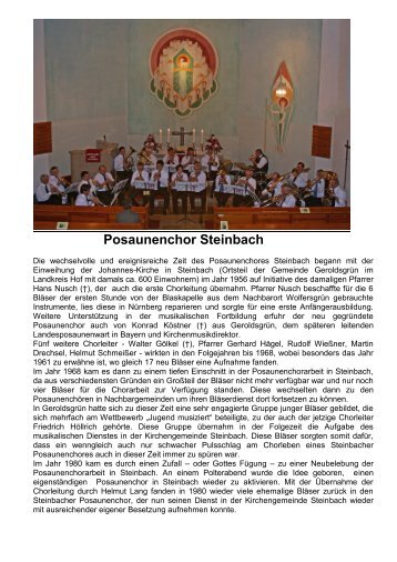 Posaunenchor Steinbach