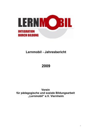 Jahresbericht 2009 - Lernmobil