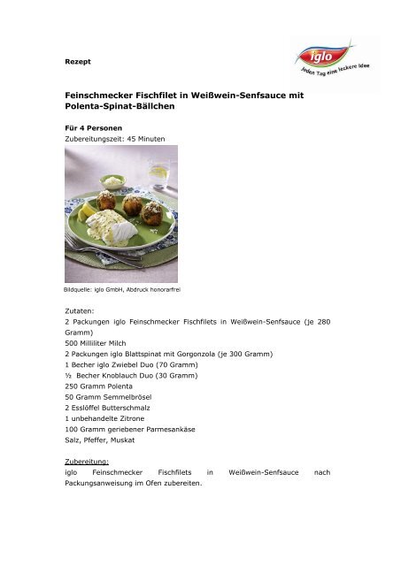 Rezepte_Feinschmecker auf Weltreise - Iglo