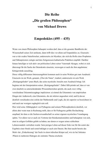 Empedokles - michael-drews.info