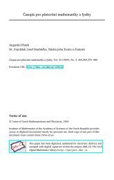 Časopis pro pěstování mathematiky a fysiky - Czech Digital ...