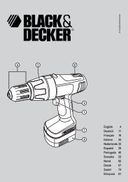 Instruction Manual - Service - Black &amp; Decker