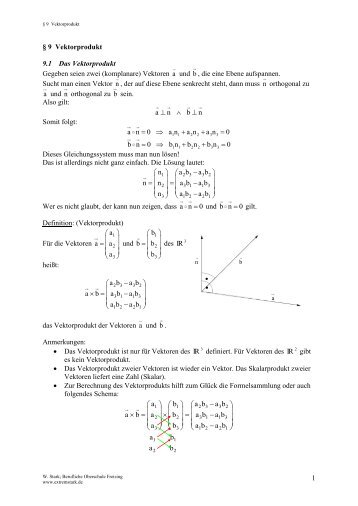 § 9 Vektorprodukt - Extremstark.de