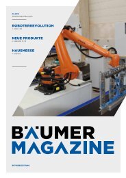 roboterrevolution neue produkte hausmesse - Baumer of America Inc