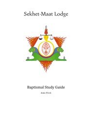 Introduction to the Gnostic Mass - Sekhet-Maat Lodge