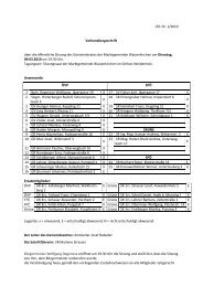 Lfd. Nr. 1/2010 Verhandlungsschrift über die ... - Waizenkirchen