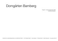 Domgärten Bamberg - Lehrstuhl für Landschaftsarchitektur und ...