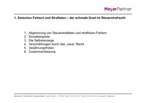 Zwischen Fehlern und Straftaten der schmale Grad im Steuerstrafrecht