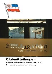 Ausgabe 1/2013 - Erster Kieler Ruder-Club von 1862 e. V.