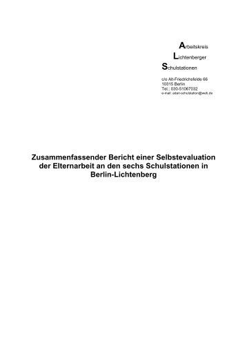 Arbeit mit Eltern Evaluationsbericht 05 08 08.pdf - Kooperation ...