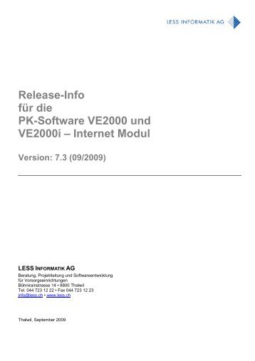 Release-Info für die PK-Software VE2000 und VE2000i – Internet ...