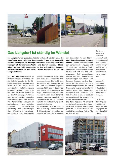 Nr. 71, September 2012 - Quartierverein Langdorf, Frauenfeld ...