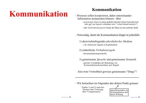 Synchrone Kommunikation - The Distributed Systems Group