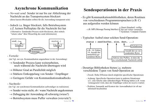 Synchrone Kommunikation - The Distributed Systems Group