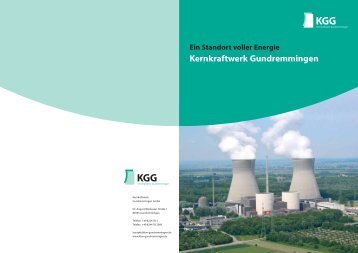 Ein Standort voller Energie - Kernkraftwerk Gundremmingen GmbH