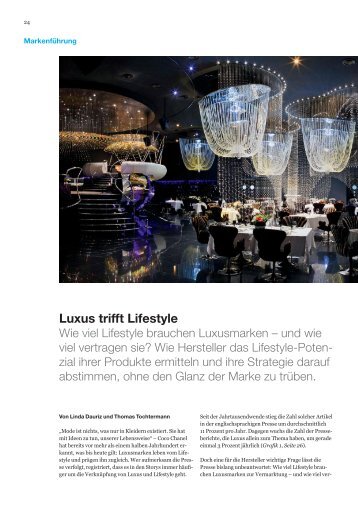 Luxus trifft Lifestyle