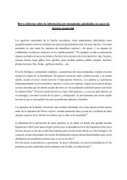 Informe Técnico sobre la presencia de Anisakis en pescado