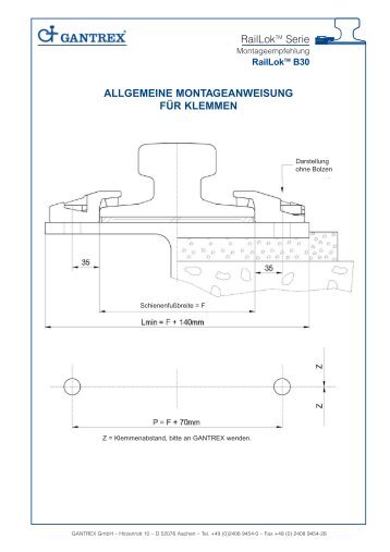 NEU RailLok™ B30 - Gantrex