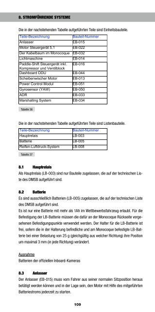 DTM Technisches Reglement - ADAC Motorsport