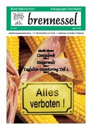 Aus der Kreisgruppe - Bund Naturschutz in Bayern ev