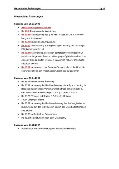 Hinweise § 33 SGB II - Sozialleistungsrecht