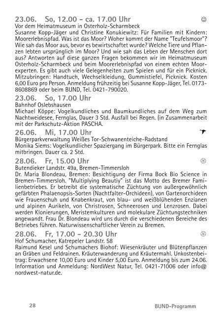 Sommerprogramm 2013 - BUND für Umwelt und Naturschutz ...