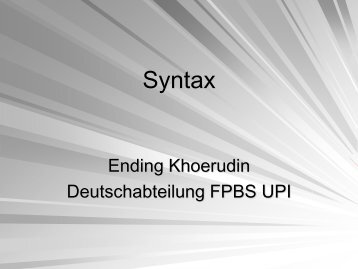 Syntax - File UPI