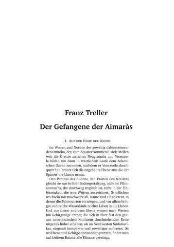 Franz Treller Der Gefangene der Aimaràs