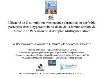 Efficacité de la stimulation transcutanée chronique du nerf ... - sifud-pp