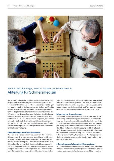 Jahresbericht 2012 - Berufsgenossenschaftliches ...