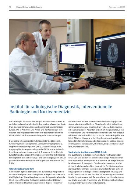 Jahresbericht 2012 - Berufsgenossenschaftliches ...