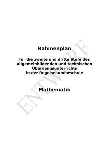 RP Mathematik SEK AU TÜ 2 und 3 Stufe unter Vorbehalt ...