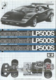 Tamiya Lamborghini Countach LP500S Manual - CompetitionX.com