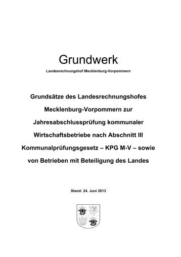 Grundwerk - Landesrechnungshof Mecklenburg-Vorpommern