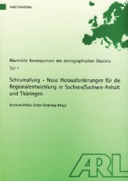 Bestandsentwicklung, Schrumpfung - Publikationen - ARL