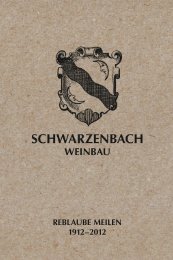 Chronik 100 Jahre Reblaube als PDF - Schwarzenbach Weinbau