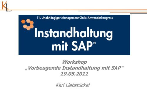 Vorbeugende Instandhaltung Karl Liebstuckel