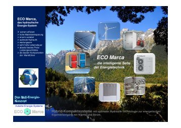ECO Marca-Das innovative Hybrid-Energiesystem zur autarken Selbstversorgung von Wärme und Strom.