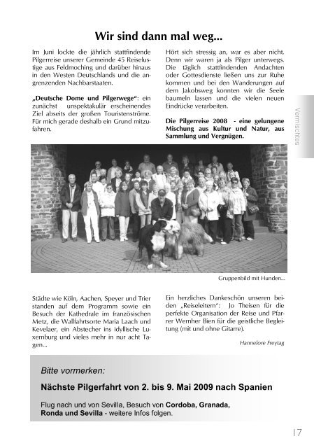 ++Pfarrnachrichten Nr. 76 von Dezember 2008 bis Juni 2009 - Kath ...