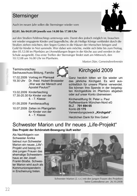 ++Pfarrnachrichten Nr. 76 von Dezember 2008 bis Juni 2009 - Kath ...