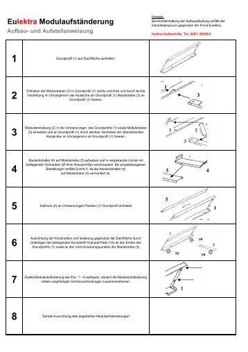 Montageplan ALVA-System (PDF) - Eulektra