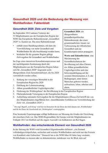 Health 2020 and the case Fact Sheet (Ger) (final)