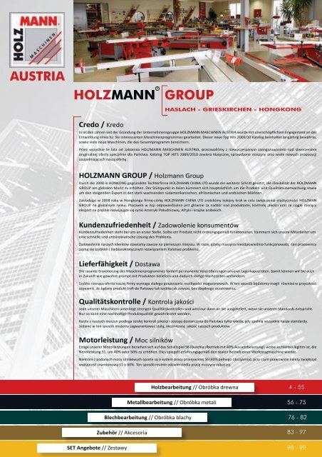 Katalog Holzmann - 2009/2010 - Holzmann Maschinen POLSKA