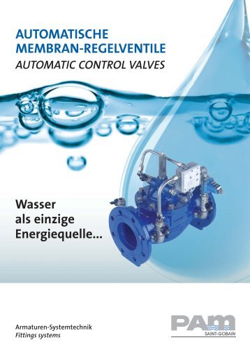 e2001 membran-regelventile / automatic control valve - saint-gobain ...