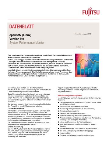 Datenblatt: openSM2 V9.0 - Linux - Fujitsu