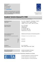 Europäische Technische Zulassung ETA ... - E.u.r.o. Tec GmbH