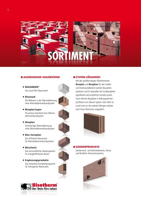 Mauerwerk-Komplett-Programm - Bisotherm