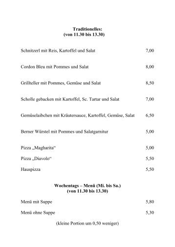 Download der Speisekarte - Gasthaus DA'WIRT